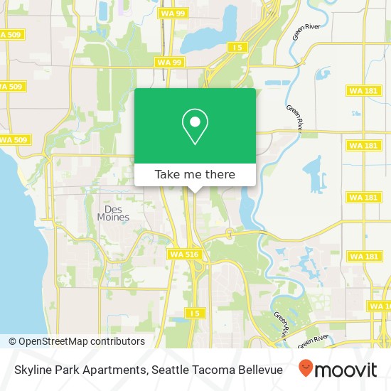 Skyline Park Apartments map