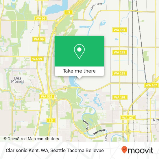 Clarisonic Kent, WA map