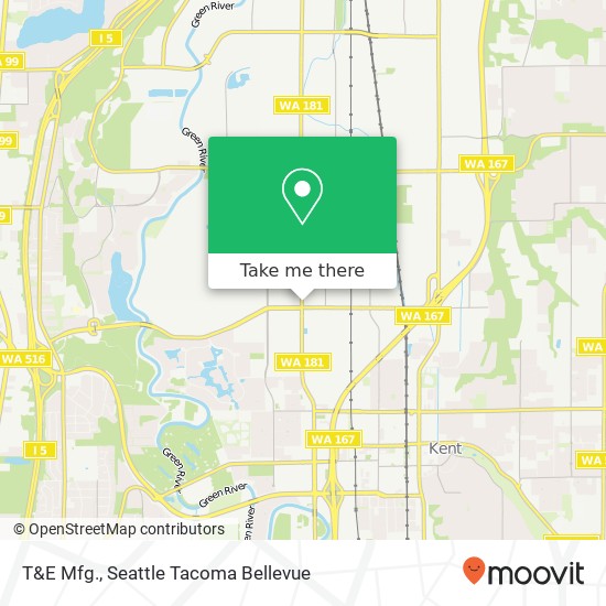 T&E Mfg. map