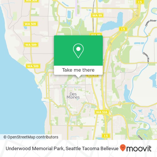 Underwood Memorial Park map