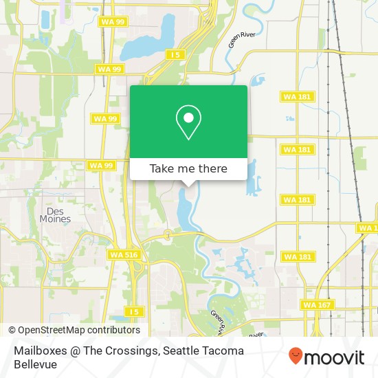 Mapa de Mailboxes @ The Crossings