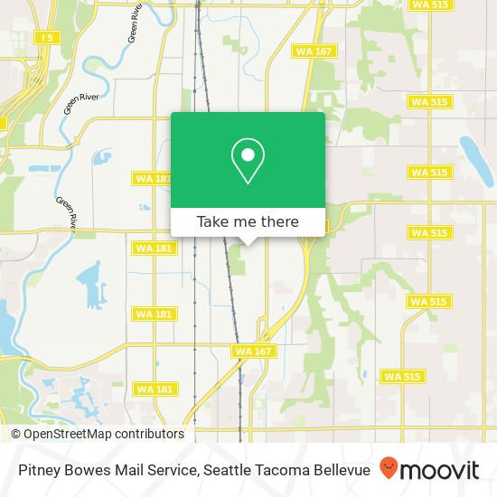 Pitney Bowes Mail Service map