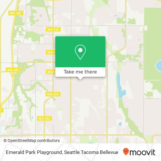 Mapa de Emerald Park Playground