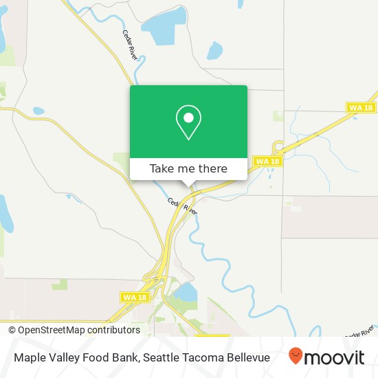 Maple Valley Food Bank map