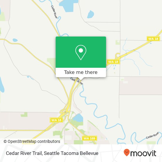 Cedar River Trail map