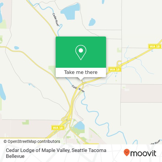 Cedar Lodge of Maple Valley map