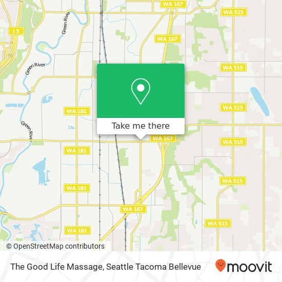The Good Life Massage map