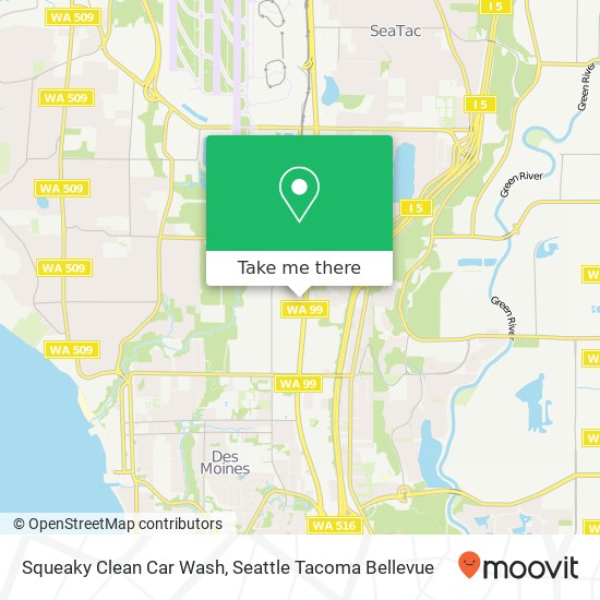 Squeaky Clean Car Wash map