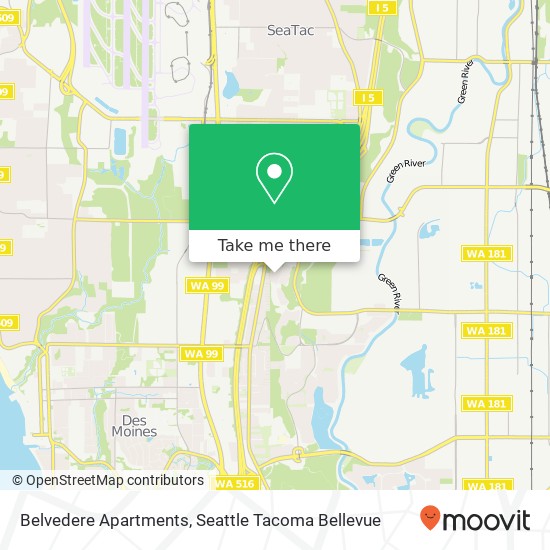 Belvedere Apartments map