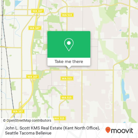 Mapa de John L. Scott KMS Real Estate (Kent North Office)