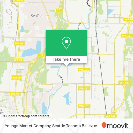 Mapa de Youngs Market Company