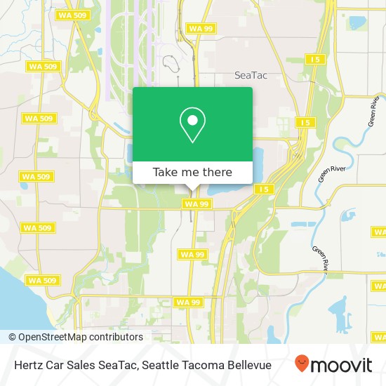 Mapa de Hertz Car Sales SeaTac