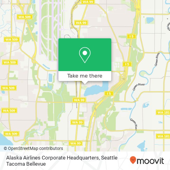 Alaska Airlines Corporate Headquarters map