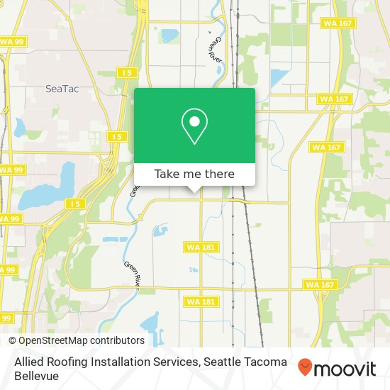 Allied Roofing Installation Services map