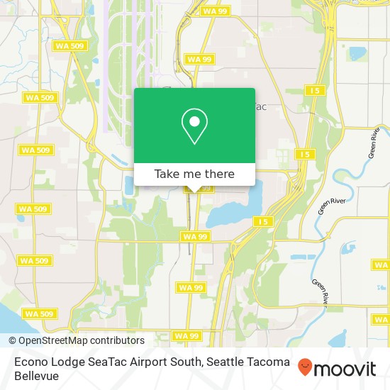 Mapa de Econo Lodge SeaTac Airport South