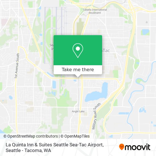 Mapa de La Quinta Inn & Suites Seattle Sea-Tac Airport