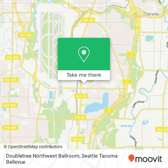 Doubletree Northwest Ballroom map