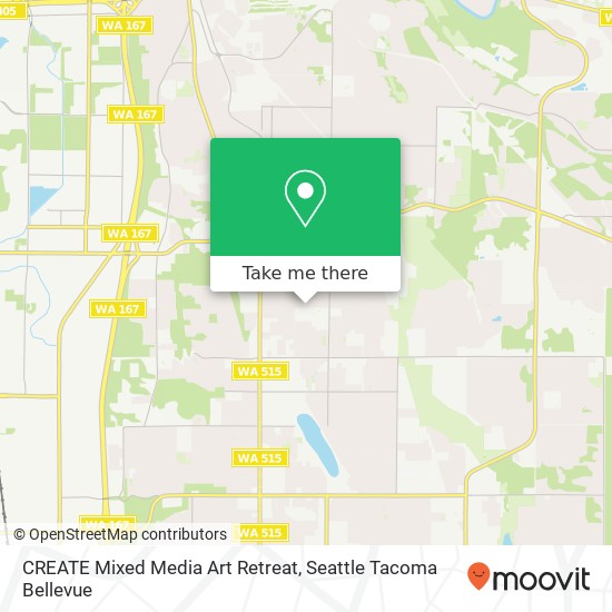 CREATE Mixed Media Art Retreat map