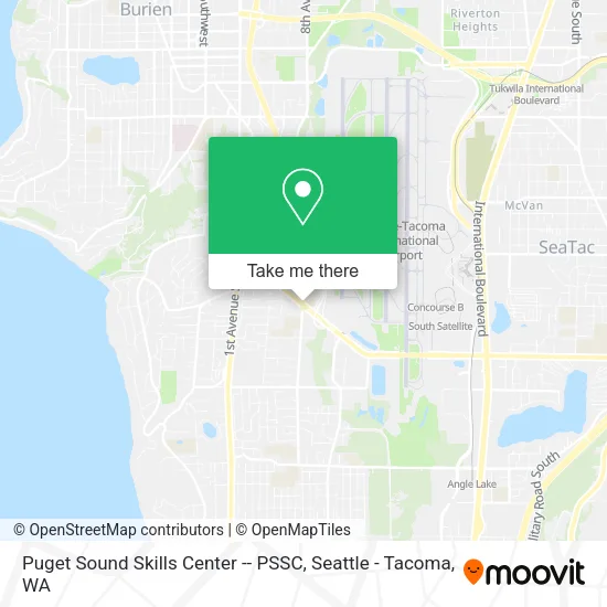 Mapa de Puget Sound Skills Center -- PSSC