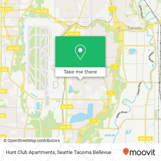 Mapa de Hunt Club Apartments