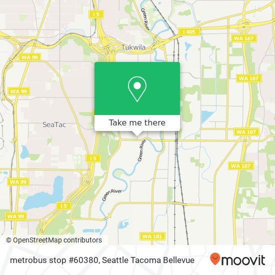 metrobus stop #60380 map