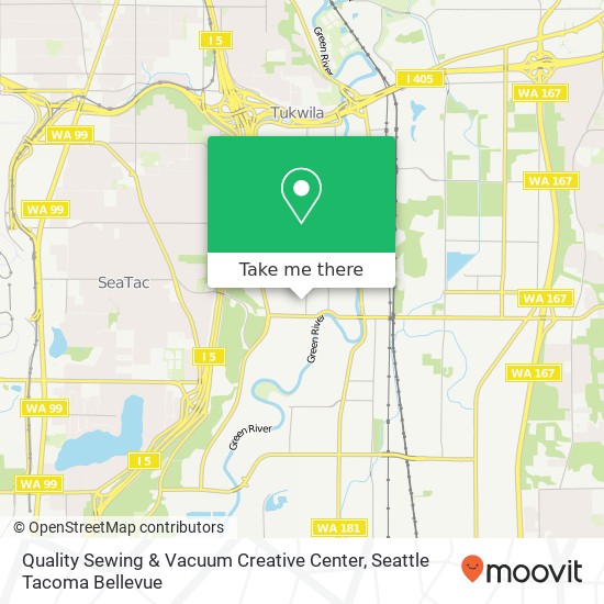 Mapa de Quality Sewing & Vacuum Creative Center