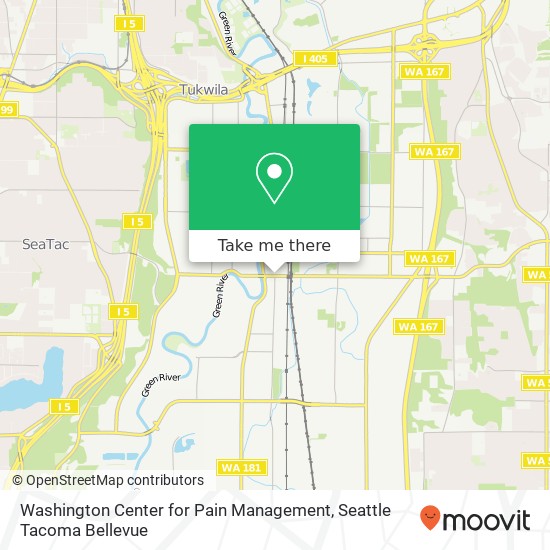 Washington Center for Pain Management map