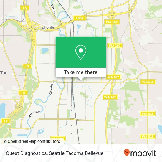 Quest Diagnostics map