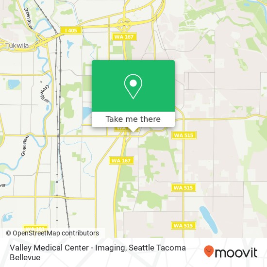 Valley Medical Center - Imaging map