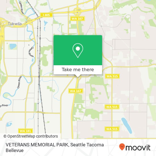 VETERANS MEMORIAL PARK map