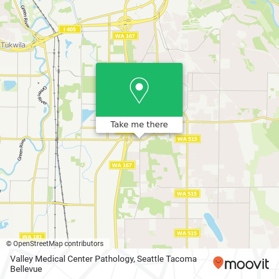 Mapa de Valley Medical Center Pathology