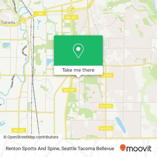 Renton Sports And Spine map