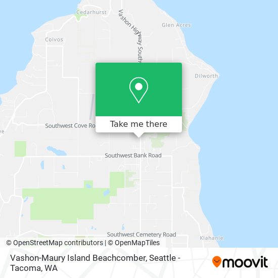 Vashon-Maury Island Beachcomber map