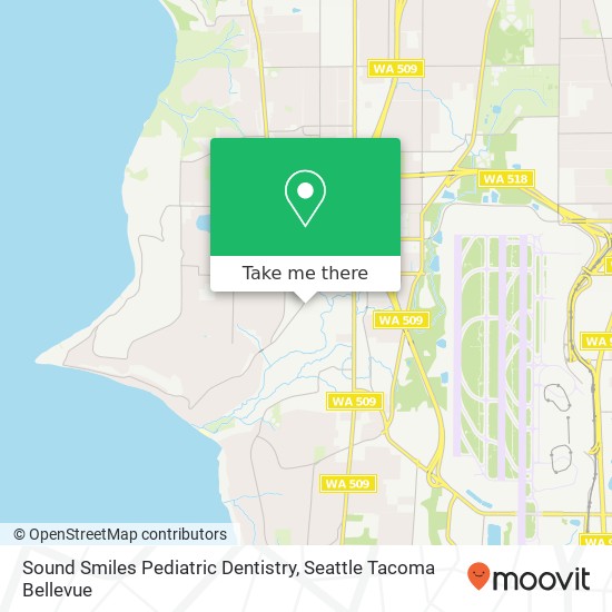 Mapa de Sound Smiles Pediatric Dentistry