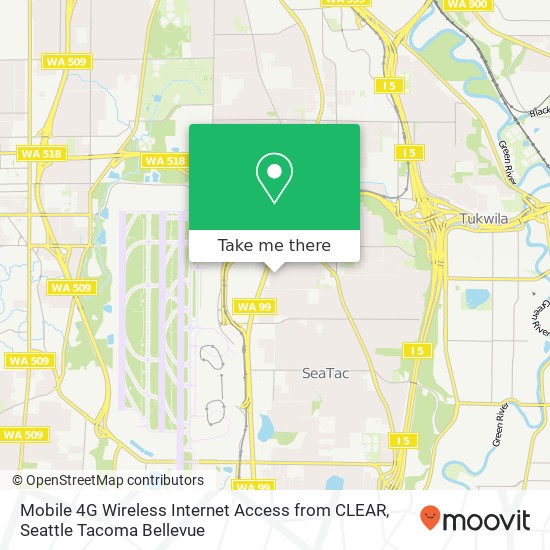 Mobile 4G Wireless Internet Access from CLEAR map