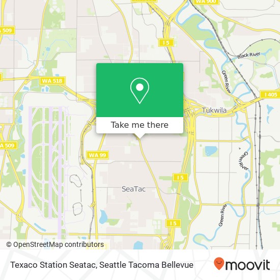 Texaco Station Seatac map