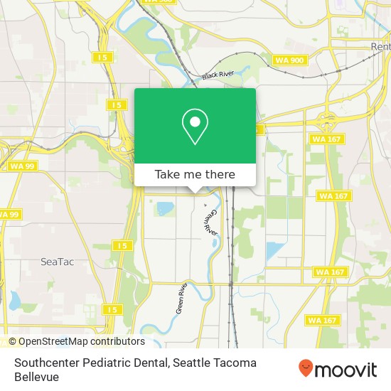 Mapa de Southcenter Pediatric Dental