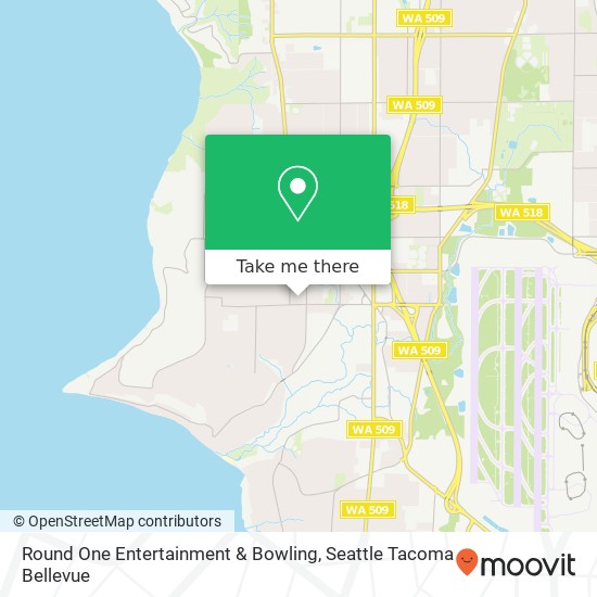 Round One Entertainment & Bowling map