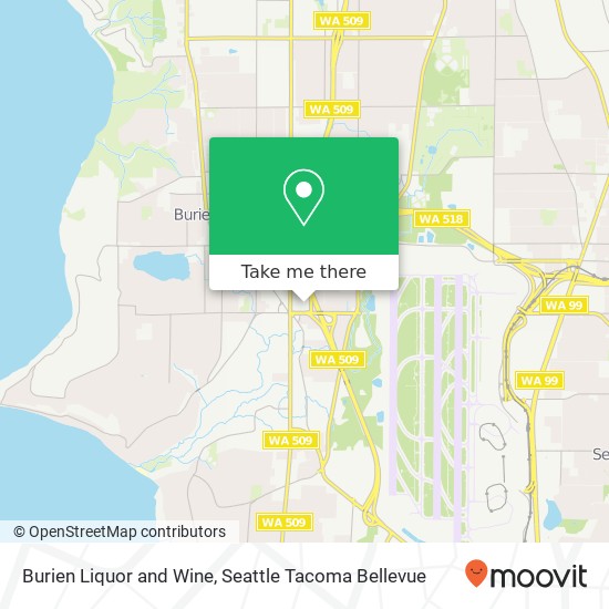 Mapa de Burien Liquor and Wine