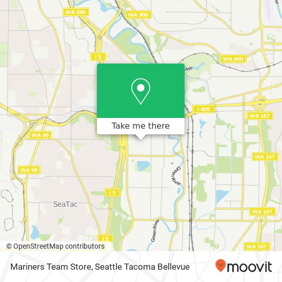Mariners Team Store map