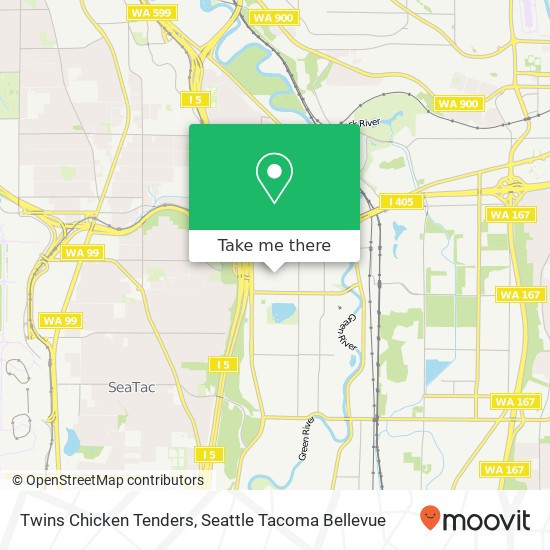 Mapa de Twins Chicken Tenders