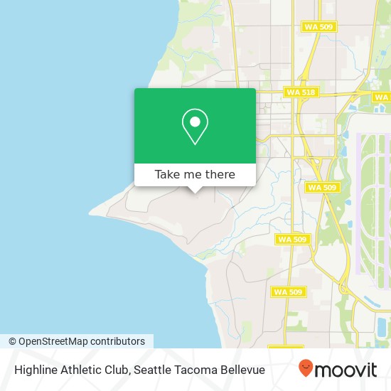 Highline Athletic Club map