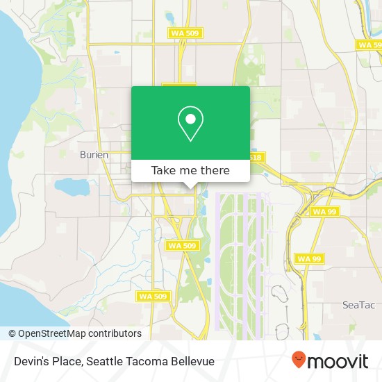 Devin's Place map