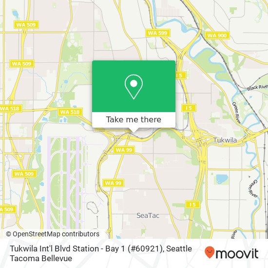 Tukwila Int'l Blvd Station - Bay 1 (#60921) map