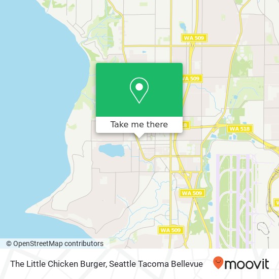 The Little Chicken Burger map