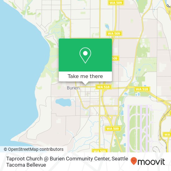 Mapa de Taproot Church @ Burien Community Center