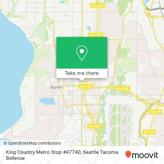King Country Metro Stop #47740 map