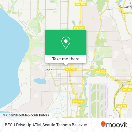 BECU Drive-Up ATM map
