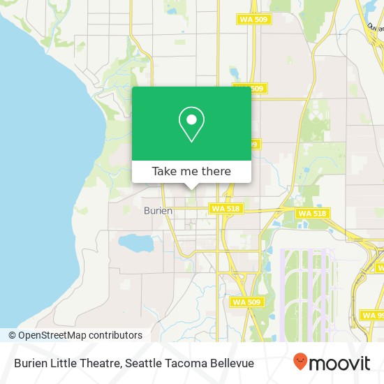 Burien Little Theatre map