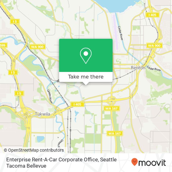 Enterprise Rent-A-Car Corporate Office map